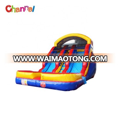 Outdoor sea bouncy castle double big inflatable water slides