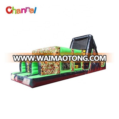 Amazing camo children adult biggest inflatable obstacle course