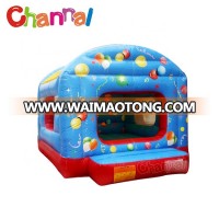 Hot selling light blue balloon inflatable bouncy house commercial bounce house for kids party