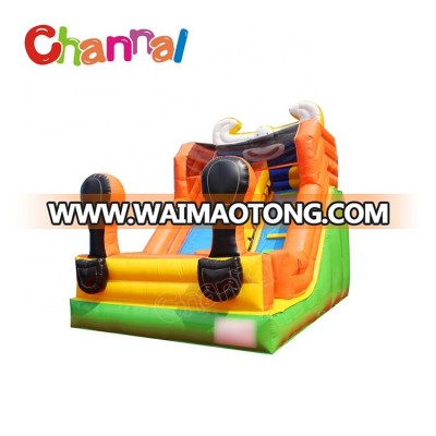 Popular kids commercial wet dry slide inflatable custom slides