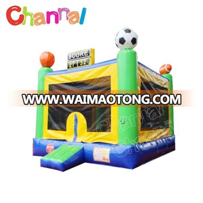 Hot sale custom sports jumping bouncer inflatable bounce house for sale