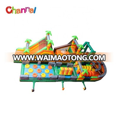 Good quality tropical obstacle largest inflatable obstacle course for adult