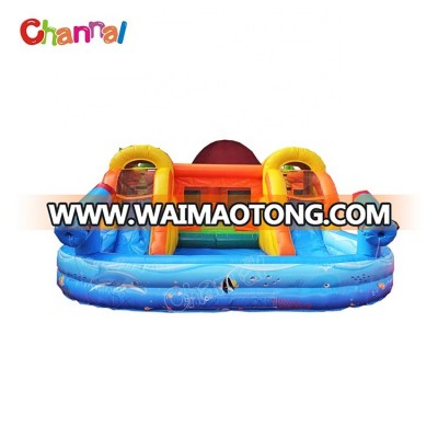 Attractive bounce house with slide children's blow up water slide