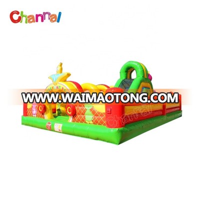 Newest commercial small air bouncer slide inflatable outdoor playground