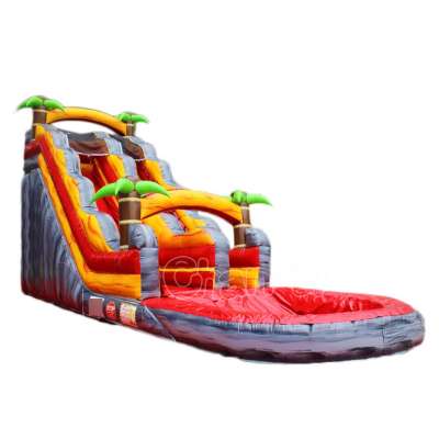 2017 New Design Summer Inflatable Water Slide with Pool